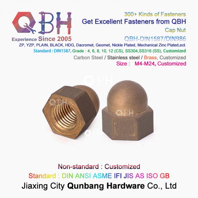 O cobre de bronze de Qbh M4-M24 encanta peças de automóvel abobadadas do carro da porca de bolota do tampão da tampa da proteção 1