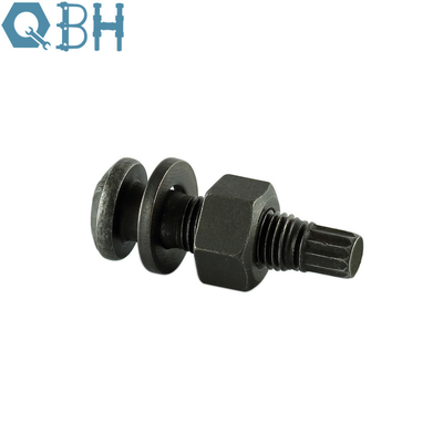 JIS 1186 ZP BLACK YZP High Strength Bolts With Nuts And Waser