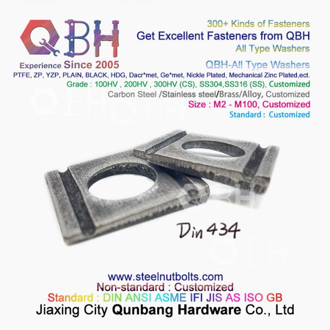 O Todo-tipo mola lisa de QBH DIN125 DIN127 F436 F436M F959 F959M DIN434 DIN436 NFE25-511 afilou arruela quadrada redonda dentada 11