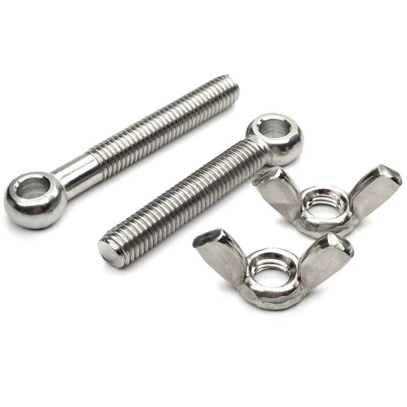 Stainless Steel SS316 Shoulder Hook Self Tapping Wood Screw Closed Eye Bolt