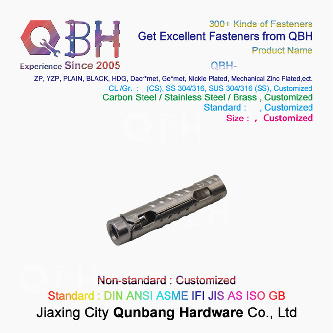 Parafuso de expansão de aço inoxidável 304 M6-M10 Hardware personalizado Parafusos de aço inoxidável de alta resistência 4